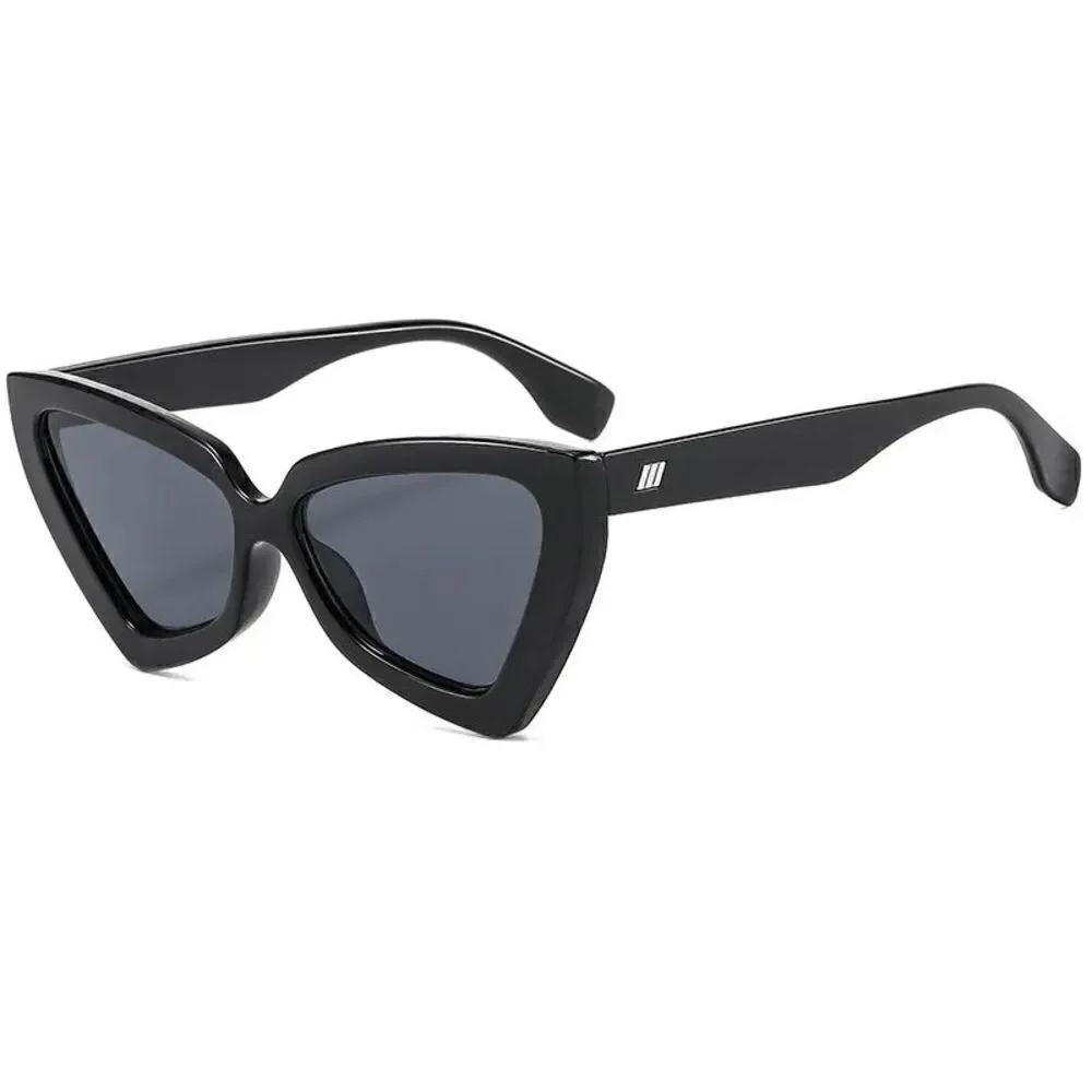 Ladies Black Trendy Print Sunglasses